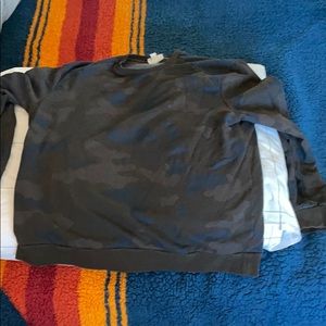 Philip Lim-Target brown/blue camouflage fleece